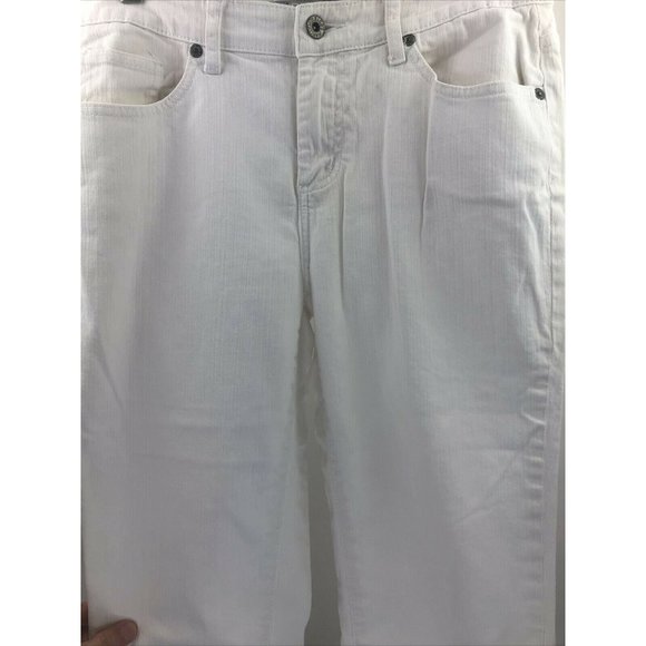 Chico's Platinum White Jeans Size 0.5 Capri - Picture 3 of 9